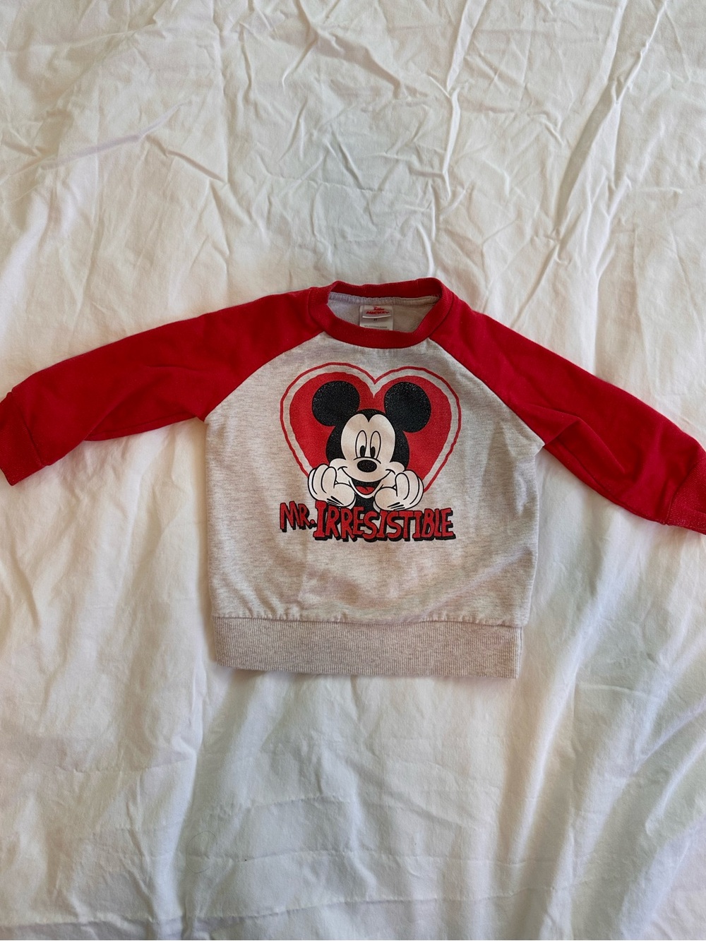 Disney Junior Mickey Red and White Kids Tee- Valentines